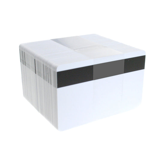 Dyestar White Plastic Cards with Hi - Co Magnetic Stripe (Pack of 100) - The Card Printing People