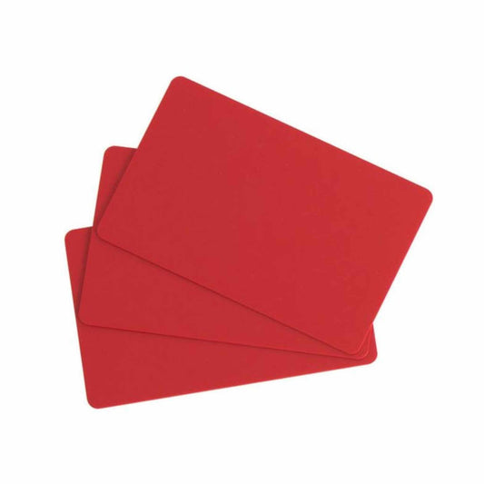 Evolis C4301 Red PVC Cards (Pack of 100) - The Card Printing People