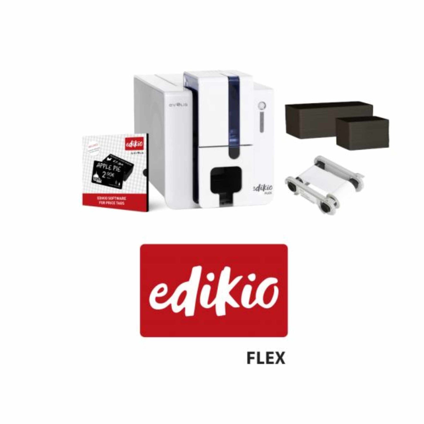 Evolis Edikio Price Tag Flex Printer Bundle - The Card Printing People