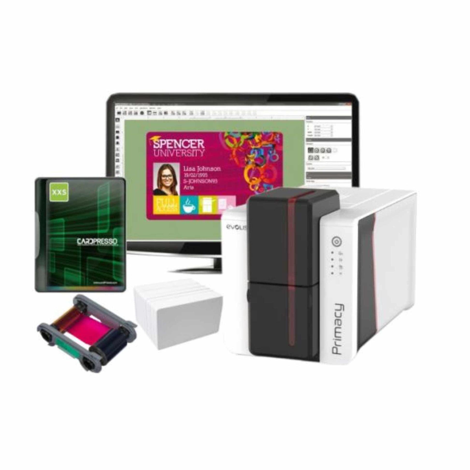 Evolis Primacy 2 GO Pack Simplex Bundle (Single - Sided) - The Card Printing People
