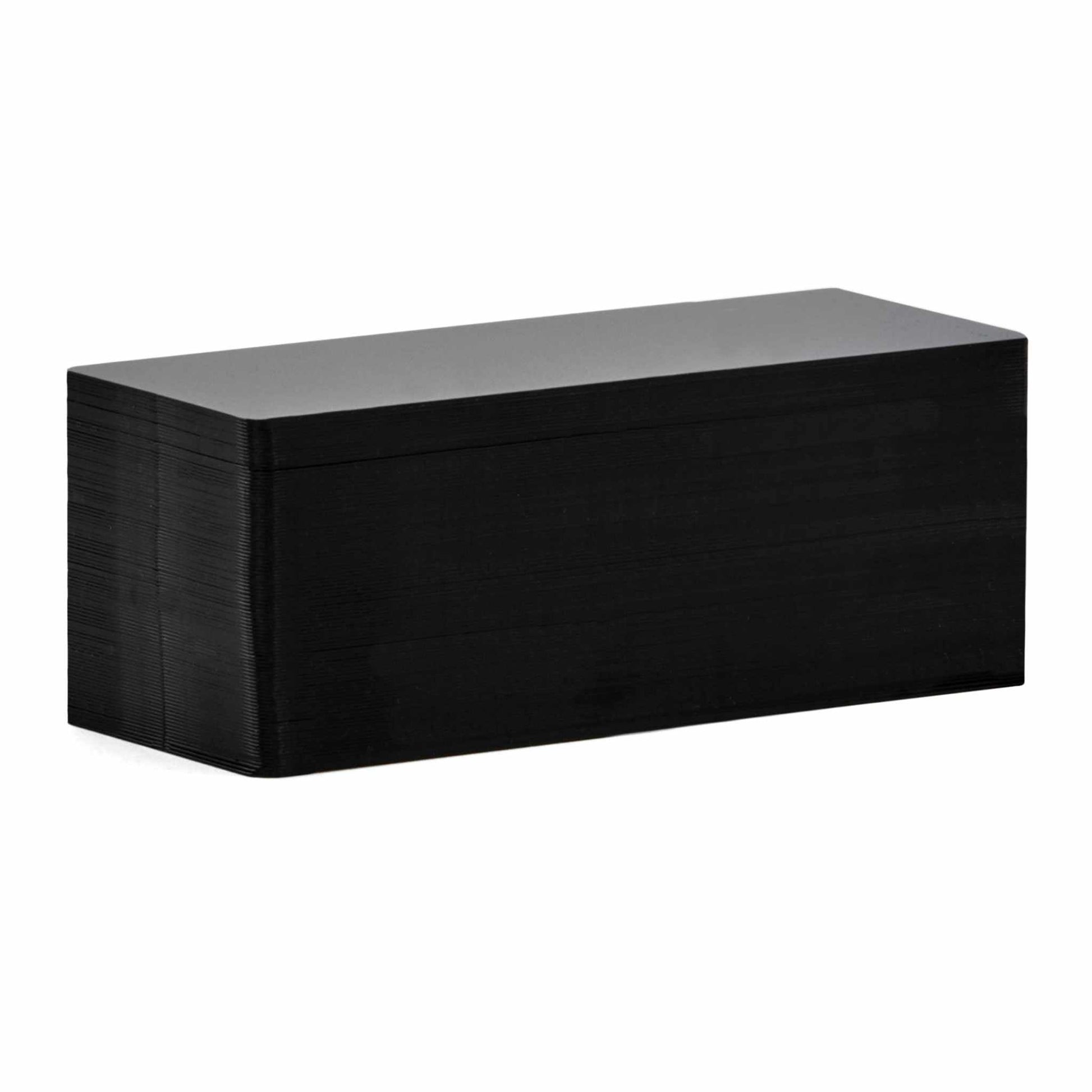 Evolis PVC Blank Black Matte Long Cards (Pack of 500) - The Card Printing People