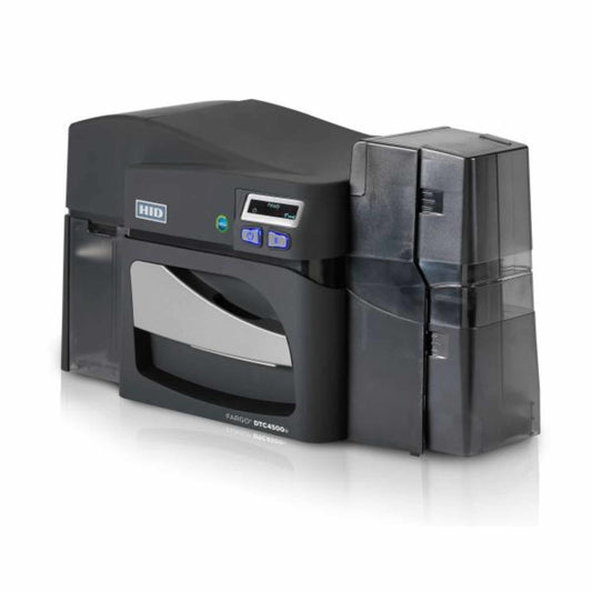 Fargo DTC4500e Dual Sided Printer with Lamination, ISO Magnetic Stripe Encoder - The Card Printing People
