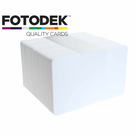 Fotodek Premium Ice White Plastic Cards (Pack of 100) - The Card Printing People