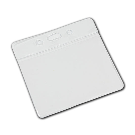 CLEAR top - Vinyl Landscape ID Card Holder - The Card Printing People