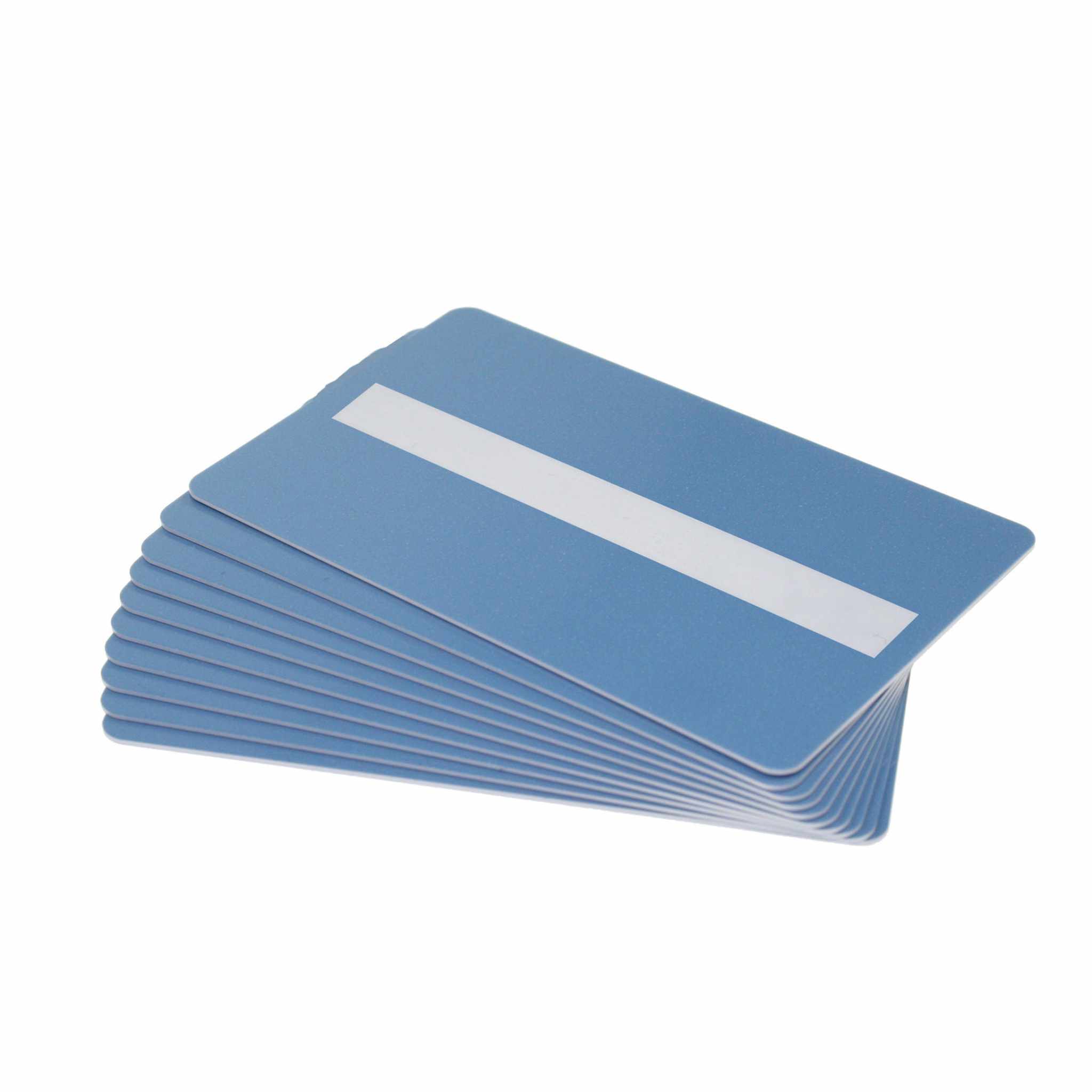 Light Blue 760 Micron Plastic Cards with Signature Strip – The Card ...