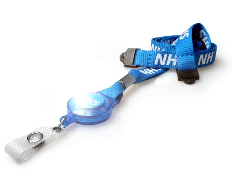 NHS Lanyard with Integrated Yoyo Badge Reel - The Card Printing People