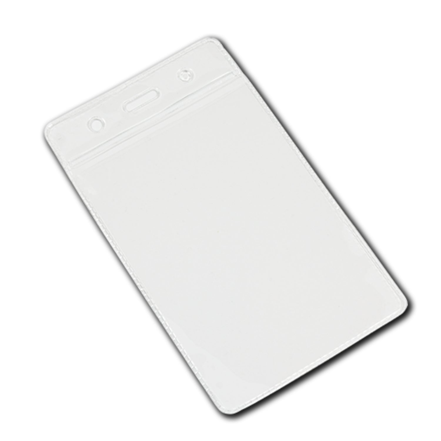 CLEAR top - Vinyl Portrait ID Card Holder - The Card Printing People