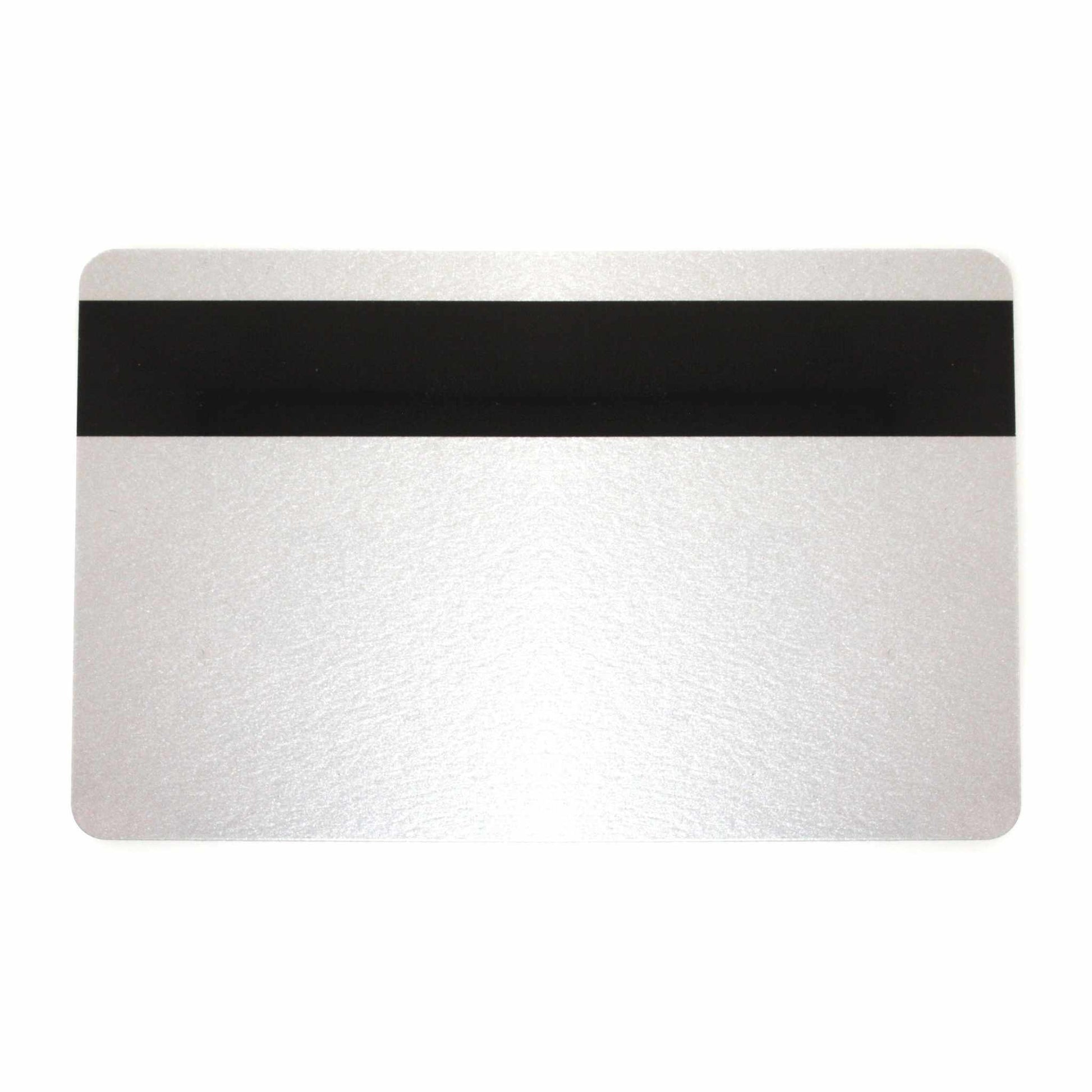 Silver - 760 - Micron - Plastic - Cards - With - Hi - Co - Magnetic - Stripe - (Pack - of - 100) - The Card Printing People