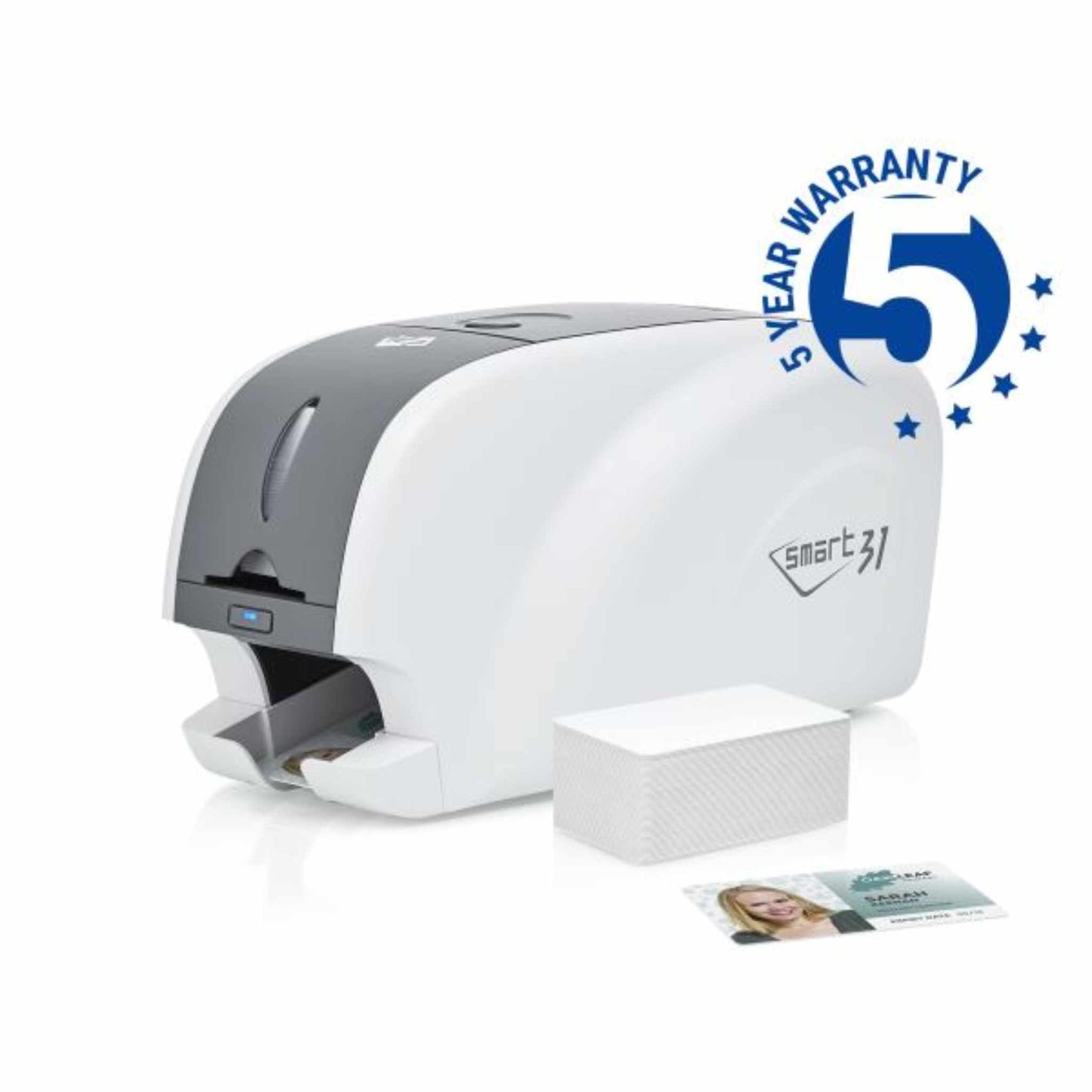 Smart - 31D Dual - Sided Colour Plastic Card Printer with USB, (Lower) Magnetic Encoding