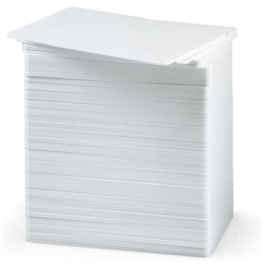 Zebra Premier 30 mil, 760 micron PVC Blank White Cards (Pack of 500) - The Card Printing People